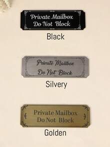 Custom Name Door Sign Plaque, Vintage Classic Style Home Doorplate For Mailbox Office Desk Or Room Entrance Display, Personalized Text Nameplate Gift For Housewarming Birthday Anniversary Or Holiday Decor Surprise, Elegant Home Identifier Decor, Customized Door Name Sign, Customizable Plaque Sign Gift - Style C - View 4