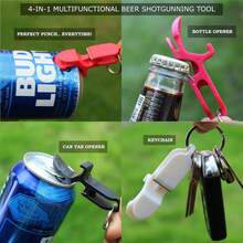 Extra Long Beer Funnel With Valve 30 Inch Kink Tube For Party Games College Fun - Red - View 4