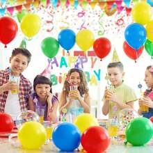 Green Red Yellow Blue Balloons, 45pcs 10Inch Green Red Party Balloons Yellow Blue Balloons With Aluminum Foil Sequin Balloon Helium Latex Balloons For Carnival Super Hero Party Birthday Shower Wedding Party Decoration - 18 YEARS - View 5