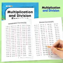 3000 Questions Workbook, Focused Multiplication & Division Practice, Math Workbook, Teaching Aids, Learning Tool For Students To Easily Master Math Multiplication And Division - Multicolor - View 6