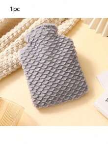 新款冬季热水袋，毛绒热水袋，PVC材质注水热水袋套，可温暖手、脚和腹部，防爆防漏，简易便携式暖手宝，情人节礼物 - 魚紋 - 查看 14