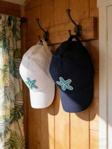 1pc Tropical Starfish Baseball Cap: Summer Vibe For Beach Lovers - Multicolor - View 4