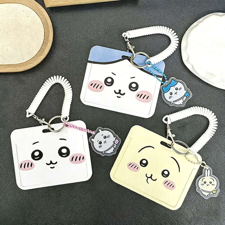 chiikawa 1 chiếc ví đựng thẻ sinh viên dễ thương, thẻ ăn, thẻ xe buýt, thẻ trường học, bộ sưu tập thẻ, quà tặng năm mới, quà tặng ngày Valentine, quà tặng lễ Phục sinh [Kiểu ngẫu nhiên] - Nhiều màu - Xem 1