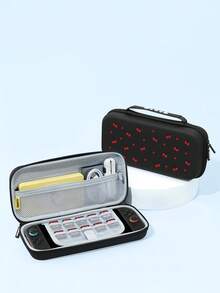 极简红色樱桃心形设计 Switch 保护套/收纳包，适用于 Switch2 (2025)/Switch OLED/Switch NS/Switch Lite，新款第二代 Switch 游戏配件保护套，加长电池版游戏机配件保护套，送给 Switch 玩家的最佳礼物 - 彩色 - 查看 14