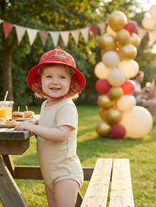 6-24个月特价公主妈妈渔夫帽婴儿Hello遮阳帽渔夫帽男女童遮阳帽 - 1PC - 查看 5