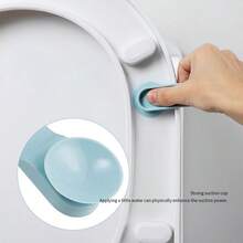 2pcs Silicone Toilet Lid Opener, Toilet Lid Lift Device, Dirt-Proof Hand Protector, Household Toilet Lift, Toilet Ring Removal Handle - Multicolor - View 3