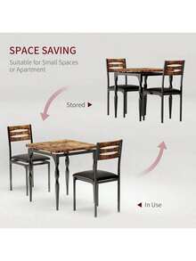 Dining Table & Chair Sets - Brown - View 2