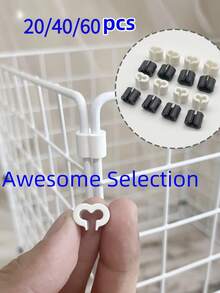 Bộ 20/40 khóa nối lưới thép, khóa cố định lưới dùng cho lồng mèo, lồng chim, lồng thú cưng, phụ kiện nối lưới, khóa bản lề, khóa kết hợp, thích hợp cho việc tự làm hàng rào thú cưng - Bộ lưới mô-đun với kẹp tháo nhanh có thể xoay và gập lại, không cần nguồn điện, dụng cụ làm nút bấm. - A - Xem 4