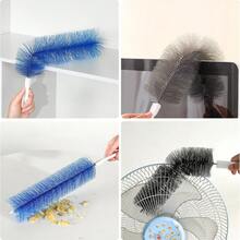1/2pcs Flexible Spider Web Brush Plastic Cleaning Brush Microfiber Head Duster Reusable Dust Cleaner Suitable For Electric Fan, Air Conditioner, Home Blinds (Blue) - Multicolor - View 6