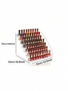 7 Tiers Style Acrylic Nail Polish Organizer Clear Glasses Holder Glasses Organizer Nail Polish Holder Acrylic Glasses Stand Essential Oils Cosmetic Display Cases Eyewear Rack - Multicolor - View 4