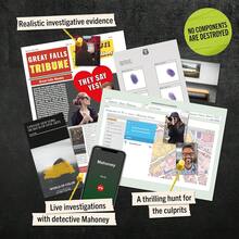 午夜皇冠——未解之谜游戏——冷案调查——扮演侦探，运用线索和证据破案——适合游戏之夜、派对和约会之夜，也可作为万圣节、圣诞节、感恩节礼物或装饰品，是理想的圣诞礼物。 - 彩色 - 查看 4