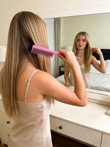 Professional Salon Quality Smooth Tail Comb, Suitable For Styling Hair Of All Types For Women And Girls - C - View 1