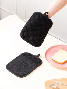 2pcs/4pcs Heat Resistant Insulation Pad, Kitchen Oven Mitt With Pocket, Baking Cooking Pot Holder Mat - View 7