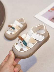 Sandalias para bebé, zapatos planos adecuados para el uso en verano - Beis - Ver 10