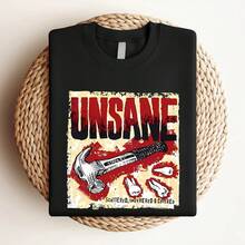 T-shirt femme imprimé affiche du groupe de rock Unsane, manches courtes, noir, toutes tailles de S à 5XL FF2240 - Noir - Voir 3