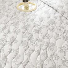 1pc Skin-Friendly Minimalist Plaid + Floral Quilted Wide-Edge Summer Quilt, Soft & Fine, Moisture-Wicking & Breathable, Minimalist & Elegant, Fashion Air Conditioning Quilt, Lightweight & Breathable Summer Quilt - Promise - View 6