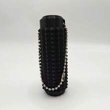 A Spiked Stimulation Keychain For Active Anxiety Relief, Adult Pain Stimulation Toy, 3D Printed Vented Key Pendant, 3D Printed Gradient Color Massage Roller, Used For Stress Relief, Tactile Tool With Textured Spikes And Ventilation Holes, Pain Toy, Modular Design For Muscle Relaxation And Stress Relief, The Perfect Gift For Stress Relief And Sensory Relaxation, A Novelty Gift For Friends - 黑色 - 查看 12