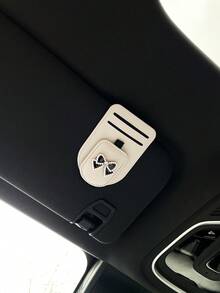 1pc Car Visor Storage Pouch Multifunctional Fashion Glasses Holder, Compact Space-Saving Car Visor Accessory, Multi-Color Options, Large Capacity Dual Slot Glasses Clip, Card Storage Pouch, Highly Practical, Easy Access, Doesn't Block View, Strong Magnetic Adsorption, Auto-Closing Car Interior Accessory - A - View 8