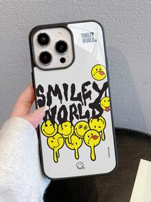 Smiley World 2-In-1 Funny Smiling Face Graphic Hard Phone Case, Compatible With Apple - Multicolor - View 2