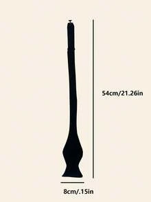 1条男士缎面领结，可调节双款领带，适合婚礼、派对和日常穿着 - 黑色 - 查看 3