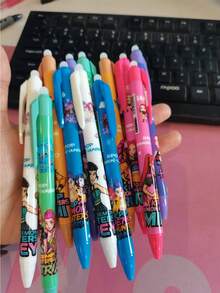 K-POP Witch Hunting Crew 0.5mm Smooth Gel Pen Set, Suitable For School, Office And Fans Collection Stationery - Multicolor - View 4