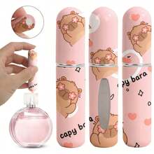 Chai xịt nước hoa mini 5ml cầm tay, có thể đổ đầy lại từ đáy, họa tiết hoa và bướm trang nhã, chống rò rỉ, vật dụng làm đẹp thiết yếu cho phái nữ, phụ kiện nước hoa cao cấp phù hợp cho túi xách và du lịch, món quà lý tưởng cho việc chăm sóc bản thân của phụ nữ. - Một kích cỡ phù hợp cho tất cả - Xem 7