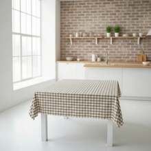 Kiva Stain-Resistant Tablecloth, Small Checkered Pattern, Extra Soft Touch, Teflon Coated And Waterproof, Sizes From 100x140 To 300x140 Cm And Round 140 Cm - Stain-Resistant Tablecloth - Available In 15 Colors - 選項14 - 查看 2