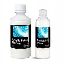 ELHUA Acrylic Paint Thinner 120ml/250ml Non-Toxlc & Flow Medium - Premium Quality For Professional Artists & Hobby Painters, Enhances Paint Consistency & Flow On Canvas, Paper, Panels, Professional Art Materials | Sleek Containers | Versatile Use - Diluent - View 2