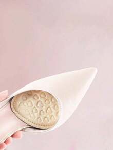 Comfortable High Heel Insoles, Anti-Slip Forefoot Pads, Soft Cushion Reduces Foot Fatigue, Converts Half Size - Apricot - View 3
