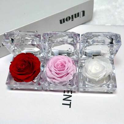 1pc Eternal Red Rose, Acrylic Crystal Rose, Everlasting Rose Gift Box, Suitable For Mother's Day, Valentine's Day, Anniversary, Birthday - Requires No Electricity, Romantic Gift For Girlfriend, Wife, Mom, Women - Suitable For Valentine's Day, Mother's Day, Birthday, Anniversary, Thanksgiving