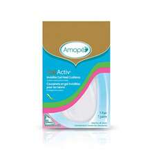 Amope GelActiv Invisible Gel Heel Cushions Insoles For Women 1 Pair Size 5-10 Black Comfort Support Arch Relief - trắng - Xem 1