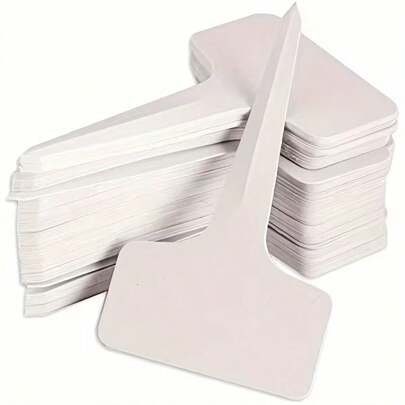 200pcs Plastic Plant T-Type Tags Nursery Garden Labels 2.36x3.94inch