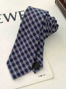 1 Piece High-End Fashion Unisex Pointed Scarf, Long Retro Casual Plaid British Niche Necktie, Multifunctional Belt, Gift - Multicolor - View 14