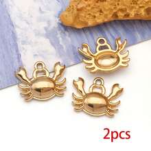 2pcs Gold Summer Ocean Charm Sea Theme Marine Life Charms Starfish Shell Charm Pendant For DIY Christmas Earring Bracelet Jewelry Making Supplies Crafts - Gold - View 23