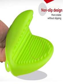 2 chiếc găng tay nhà bếp bằng silicon chịu nhiệt, găng tay lò nướng dày dặn chống trượt, găng tay nấu nướng chịu nhiệt độ cao. - Xem 9