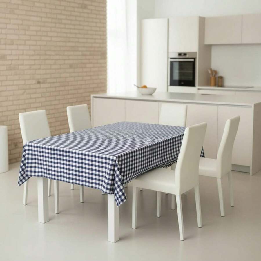 Kiva Stain-Resistant Tablecloth, Medium Checkered Pattern, Extra Soft Touch, Teflon Coated And Waterproof, Sizes From 100x140 To 300x140 Cm And Round 140 Cm - Stain-Resistant Tablecloth - Available In 15 Colors - 選項5 - 查看 1