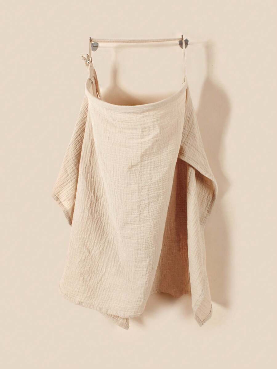 1 chiếc khăn muslin cotton thoáng khí đa năng dùng để che chắn khi cho con bú, khăn choàng cho con bú, che nắng và chắn gió cho xe đẩy. - Nhiều màu - Xem 1