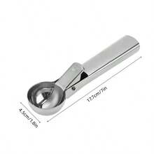 1 cái/3 cái Muỗng múc kem bằng thép không gỉ, muỗng múc hình cầu bền chắc, muỗng múc trái cây thích hợp cho dưa hấu, dưa lưới, đu đủ, kem. - Bạc - Xem 13