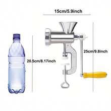 一件式。手动绞肉机。绞肉器。可绞碎各种肉类和香料。手动绞肉机/香肠制作器，台式猪肉绞肉机，灌肠漏斗，自制汉堡肉饼制作器，手动厨房工具 - 彩色 - 查看 9