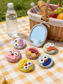 Cartoon Big Mouth Mini Small Tape Measure, Leather Ruler For Measuring Three Measurements, Clothing Ruler, Soft Ruler, One Click Rebound, Household Tape Measure - Cartoon Big Mouth - View 6