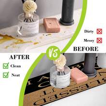 1pc, Sink Faucet Suction Pad, Drainage Pad, Kitchen, Bathroom Sink, Countertop, Drainage Pad, Diatomite Washbasin, And Cuttable Quick-Drying Pad. - Multicolor - View 11