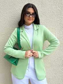 Women Coats - 薄荷綠 - 查看 1