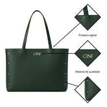 Women's Large Shoulder Bag With Sturdy Strap - 軍綠色 - 查看 4