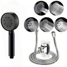 5-Function Shower Head With Switch Button, ABS Material, High Pressure Shower Set With 59.06-Inch Hose, Designed For Shower Or Bathtub Use Only. Ideal Mother's Day Or Birthday Gift - Single Shower - View 8