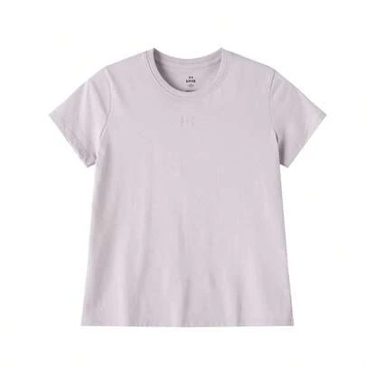 Under Armour 女士T恤，舒适日常穿着，品牌SS运动休闲短袖1387316-009