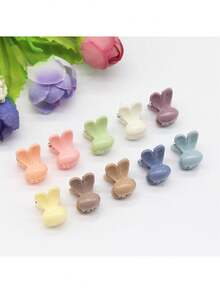 Bộ 20 kẹp tóc nhỏ hình thỏ dễ thương, thích hợp trang trí lễ Phục Sinh, dành cho nữ, dùng hàng ngày và làm quà tặng, dự tiệc theo chủ đề, lễ hội. - Nhiều màu - Xem 5