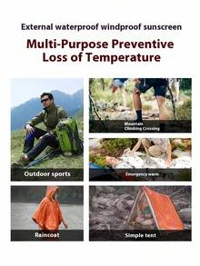 Multifunctional Travel Emergency Thermal Blanket, Outdoor Survival Insulation Blanket, Aluminum Foil Cold-Proof Blanket - Thermal Blanket - View 12
