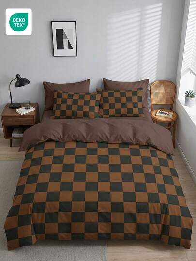 2/3pcs Numeric Print Bedding Set, Soft & Breathable Bed Linens, Skin-Friendly, Anti-Pilling, Cute Home Decor, Suitable For Double/Single, Large/Medium/Small Bed, All Seasons, Fashion Bedding Set, Suitable For Bedroom/Dorm, Multiple Sizes Available, Holiday Gift, Machine Washable, Oeko-Tex Certified