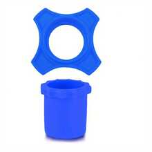 Microphone Windscreen, Silicone Microphone Protective Cover, Anti-Rolling Microphone Protection For KTV - Microphone Silicone 2-piece Set, Blue - View 3