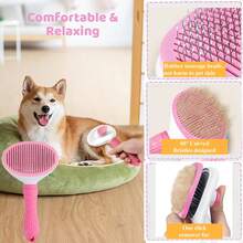 7 Piece Pet Grooming Tool Set, Including Flea Comb, Shedding Brush, Shedding Tool, Pet Nail Clippers, Pet Grooming Gloves, Toothbrush, Suitable For Pet Self-Cleaning, Nail And Coat Care, Teeth Cleaning, Complete Pet Care Solution For Healthy And Happy Paws And Coats! - Multicolor - View 8